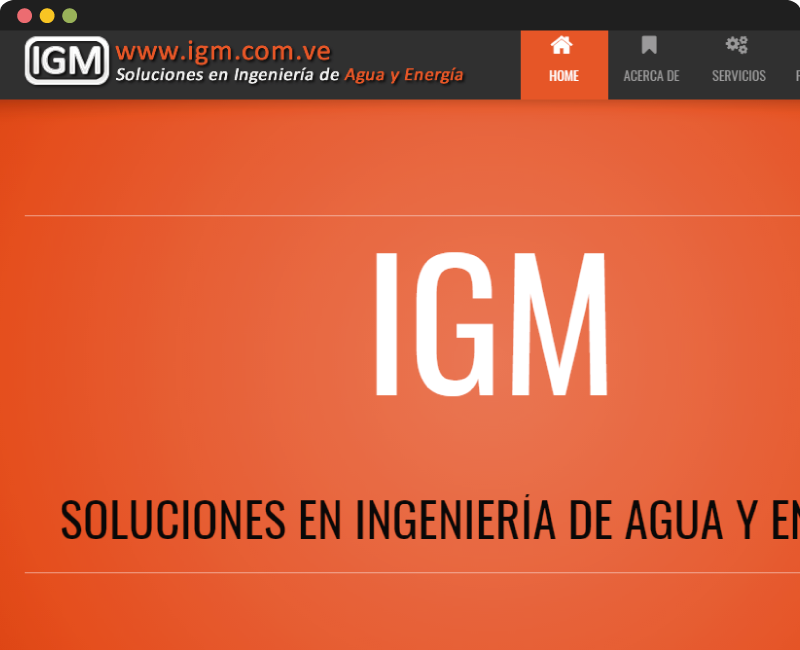 Diseño web IGM