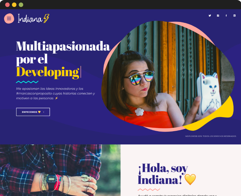 Diseño web Indifloresb